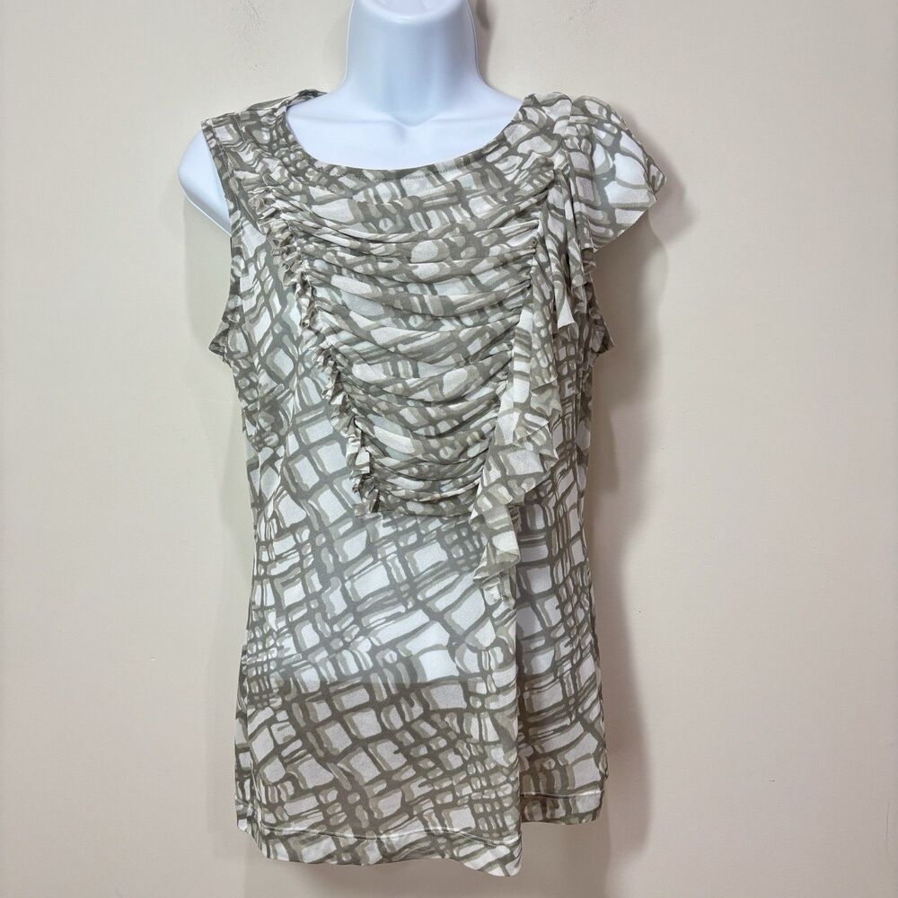 Limited Y2K Green Mesh Top M Fairy Grunge Whimsigoth Sheer Ruffled Indie Sleaze